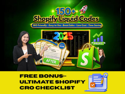 150+ Shopify Liquid Code Snippets